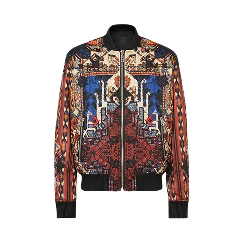 Reversible Multicolored Nylon Bomber Jacket - Balmain - Modalova