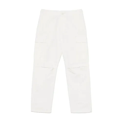 White Trousers with Button Fly - MM6 Maison Margiela - Modalova
