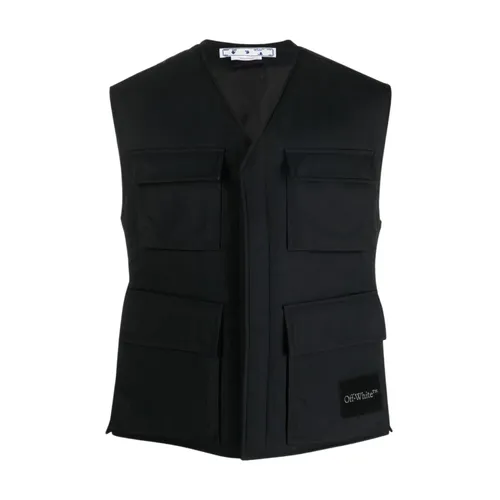 Jackets > Vests - - Off White - Modalova