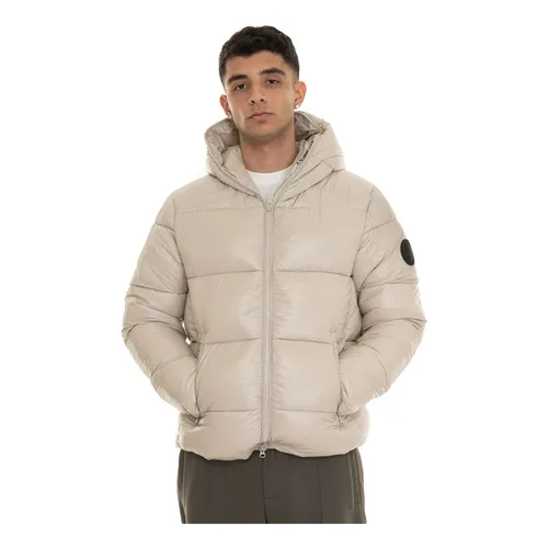 Glossy Hooded Quilted Jacket - Save The Duck - Modalova