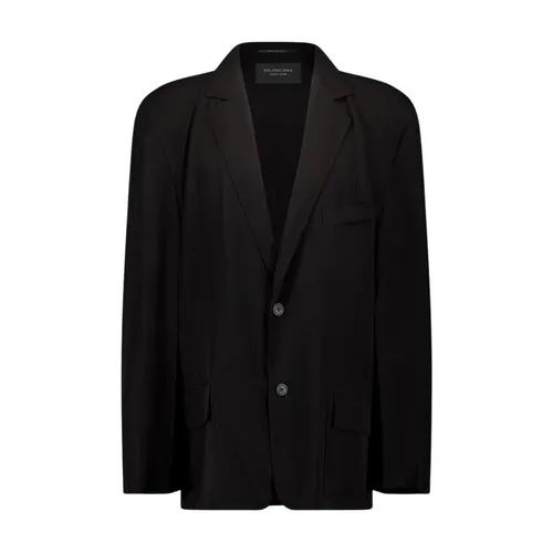 Black Single-Breasted Jacket - Balenciaga - Modalova