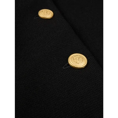 Merino Wool Cape with Gold Details - Stenströms - Modalova