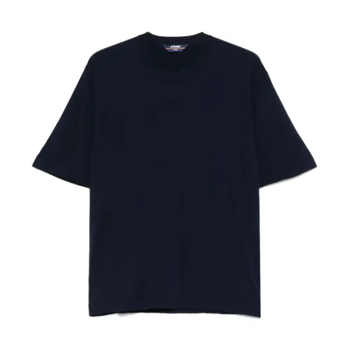 Blue Crew Neck T-shirts and Polos - K-Way - Modalova