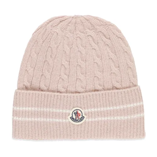 Pink Baby Beanie Cap Girl Braided - Moncler - Modalova