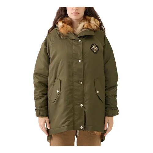 Military Green Parka with Removable Vest - Ermanno Scervino - Modalova