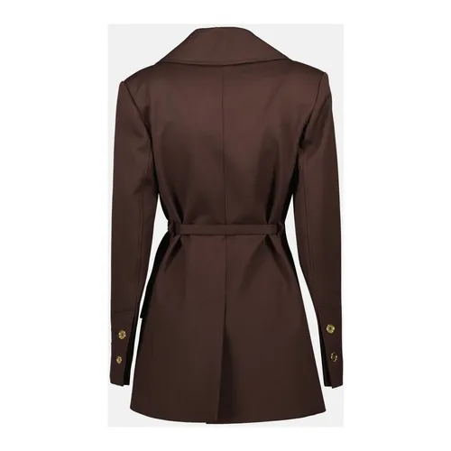 Brown Wool Mid-Length Jacket - Patou - Modalova