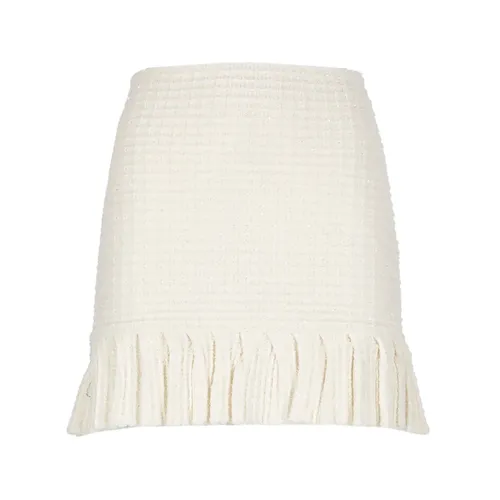 Ivory Knit Skirt with Sequin Trims - Self Portrait - Modalova