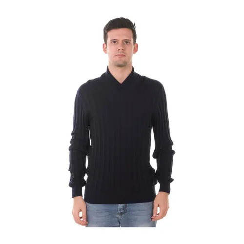 Knitwear > V-neck Knitwear - - Armani - Modalova