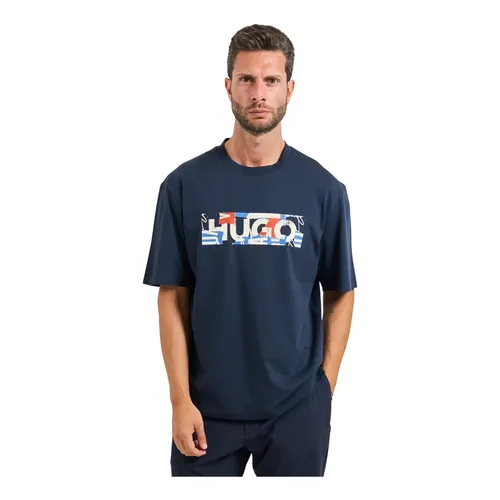 Hugo - Tops > T-Shirts - Blue - Hugo - Modalova