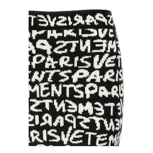 Paris Monogram Mini Skirt - Vetements - Modalova