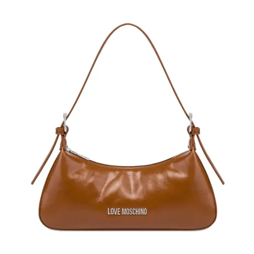 Weiche Umhängetasche aus Stoff - Love Moschino - Modalova