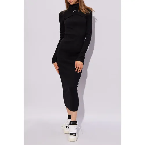 Two-layer Dress - Off White - Modalova
