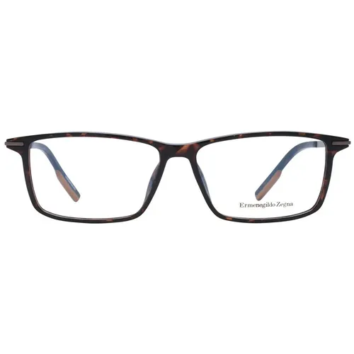 Brown Men Optical Frames Rectangle Style - Zegna - Modalova