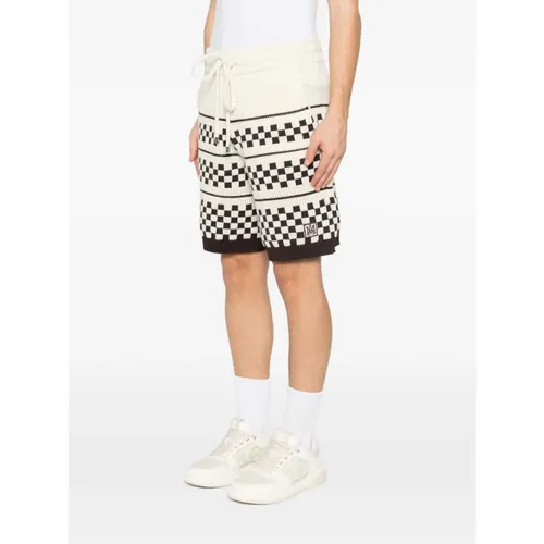 Checkered Mesh Short - Amiri - Modalova