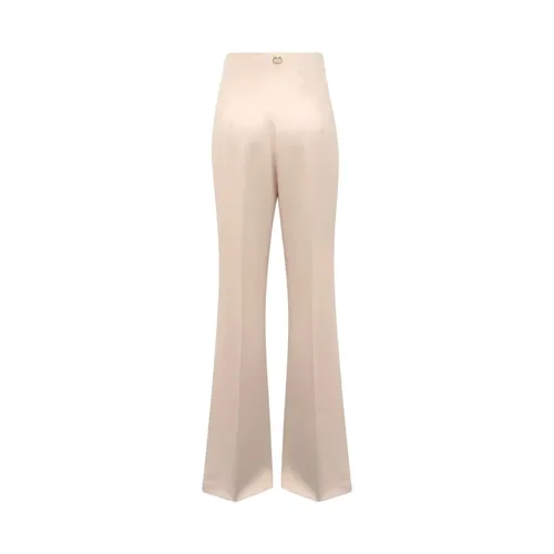 Ivory Side Zip Trousers - Twinset - Modalova