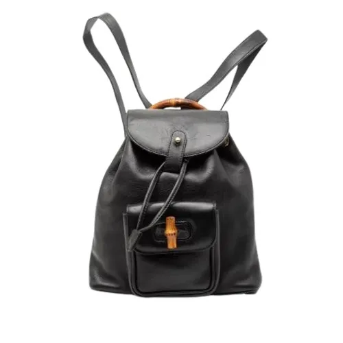 Pre-owned Vintage Bamboo Backpack - Gucci Vintage - Modalova