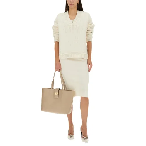V-neck Wool Sweater - Tom Ford - Modalova