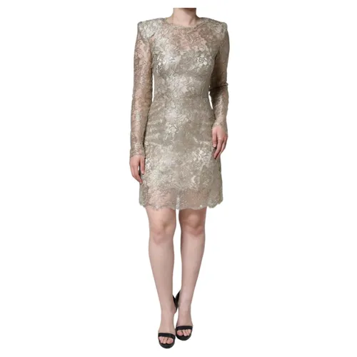 Floral Lace Mini Dress A-line Sheath - Dolce & Gabbana - Modalova