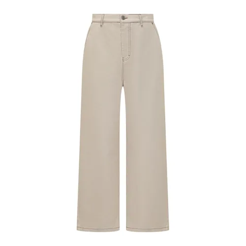 Weiße Weite Jeans mit Taschen - Ami Paris - Modalova