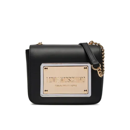 Logo Shoulder Bag in Synthetic Leather - Love Moschino - Modalova