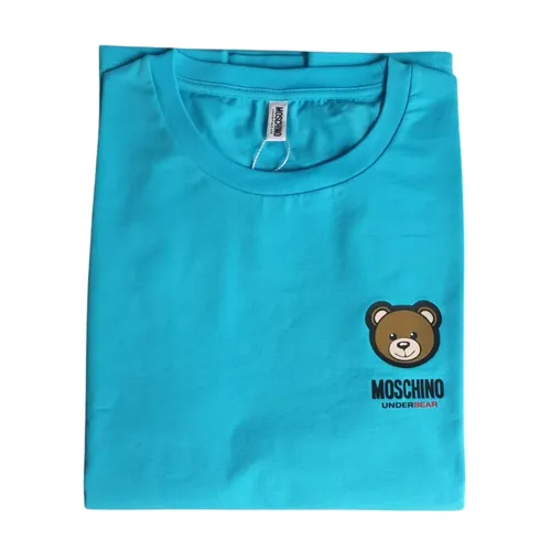 Logo Stretch Jersey - Moschino - Modalova