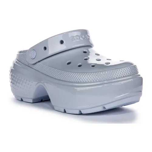 High Shine Light Blue Platform Clogs - Crocs - Modalova