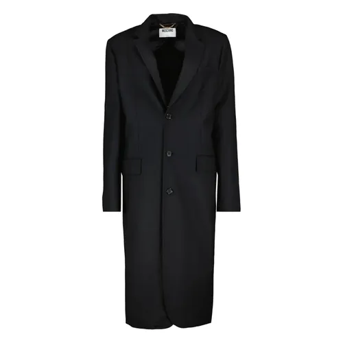 Coats > Single-Breasted Coats - - Moschino - Modalova
