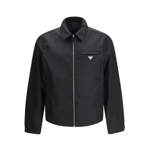 Polyamide Full-Length Jacket - Prada - Modalova