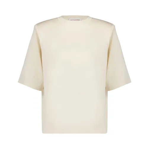 Luxuriöses Ivory Seiden Baumwoll T-Shirt - Altuzarra - Modalova