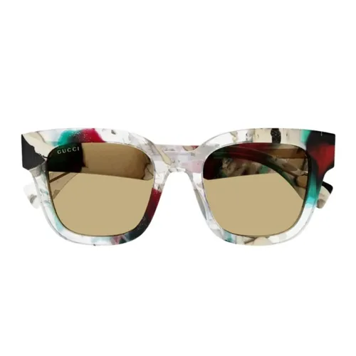 Rectangular Frame Sunglasses - Gucci - Modalova