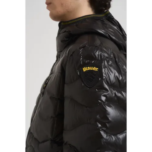 Wave Puffer Jacket - Blauer - Modalova