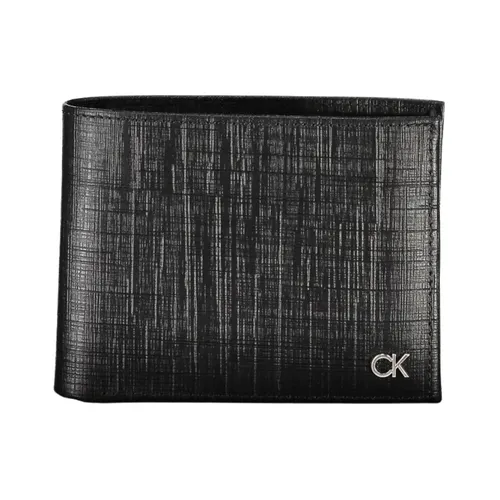 Portafoglio in pelle nera - Calvin Klein - Modalova