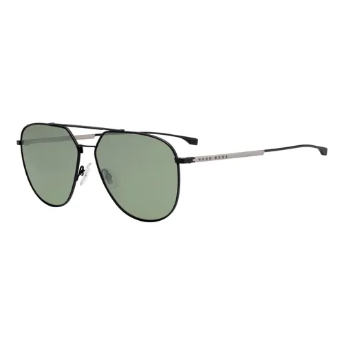 Matte Black/Green Sunglasses - Hugo - Modalova