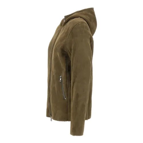 Shearling Hooded Jacket - Giorgio Brato - Modalova