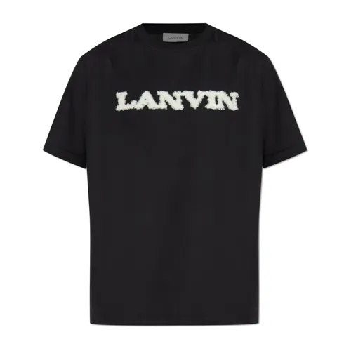 Lanvin - Tops > T-Shirts - Black - Lanvin - Modalova