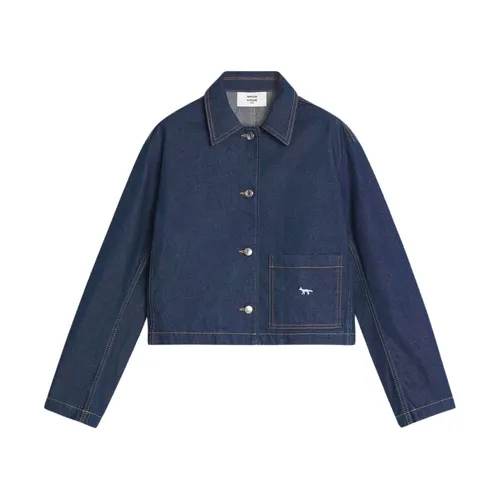 Jackets > Denim Jackets - - Maison Kitsuné - Modalova