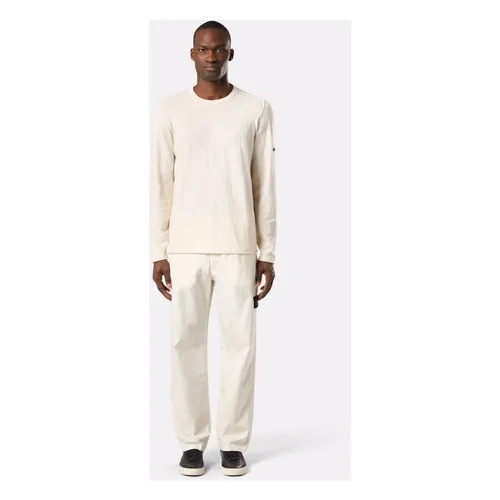 White Trousers with Snap Fastening - Stone Island - Modalova