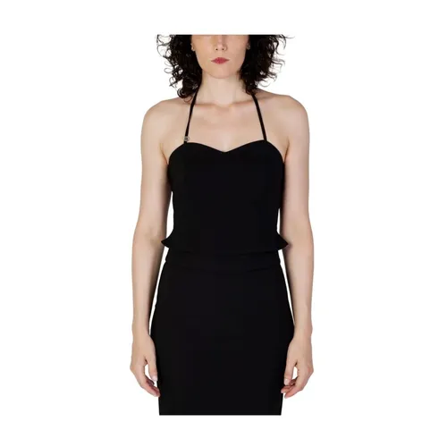 Black Halter Neck Pencil Dress - Rinascimento - Modalova