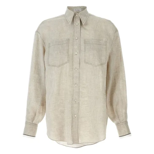 Blouses & Shirts > Shirts - - Brunello Cucinelli - Modalova