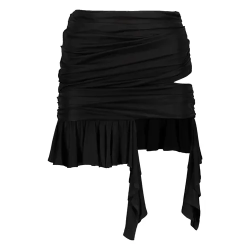 Draped Ruffled Mini Skirt - Andrea Adamo - Modalova