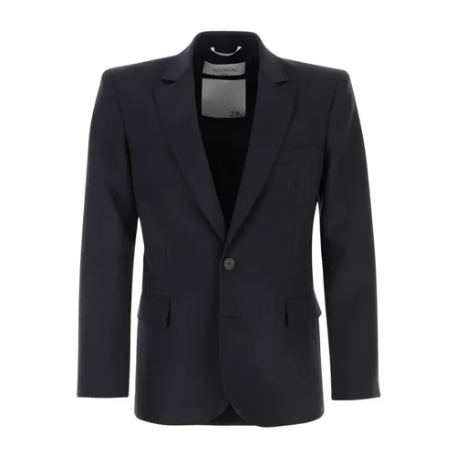 Single-breasted Wool Blazer - Valentino Garavani - Modalova