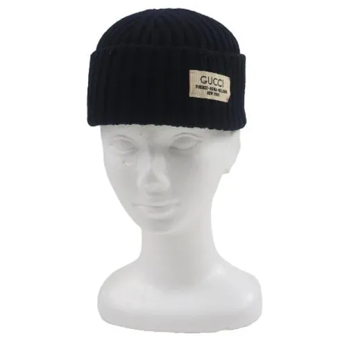 Pre-owned Knit Cap Wool Hat - Gucci Vintage - Modalova