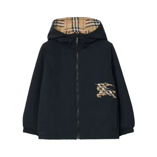 Reversible Check-pattern Hooded Jacket - Burberry - Modalova