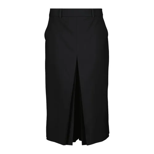 Black Wool Culottes Skirt - Saint Laurent - Modalova