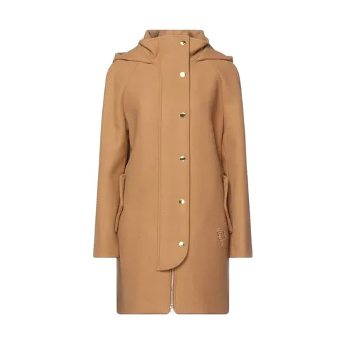 Wool Blend Coat - Love Moschino - Modalova