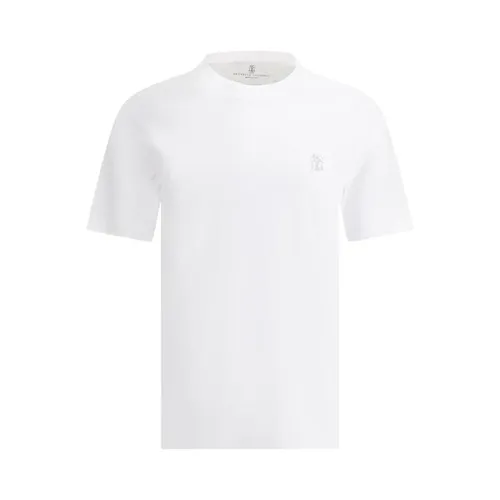 Monochrome Logo Tee - Brunello Cucinelli - Modalova