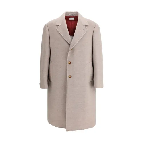 Coats > Single-Breasted Coats - - Brunello Cucinelli - Modalova