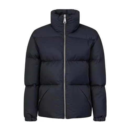 Black Down Jacket with High Collar - Khrisjoy - Modalova