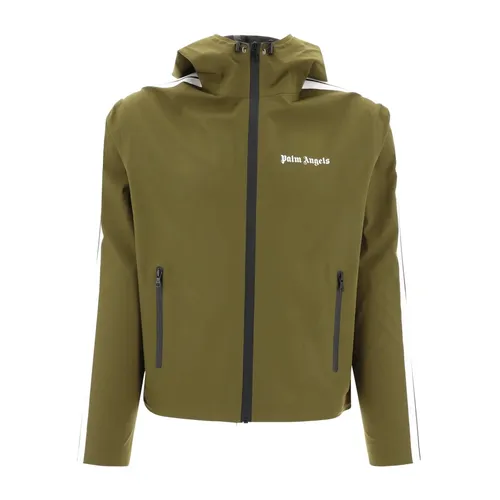 Waterproof Jacket with Logo Detail - Palm Angels - Modalova