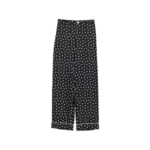 Wide Trousers - Moschino - Modalova